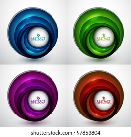 Composiciones abstractas de swirl de alta tecnología
