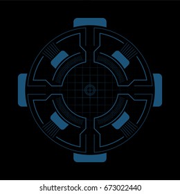 hi-tech target for video games