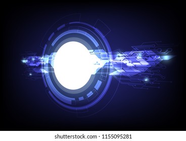 Hi-tech technology abstract background. Vector illustration