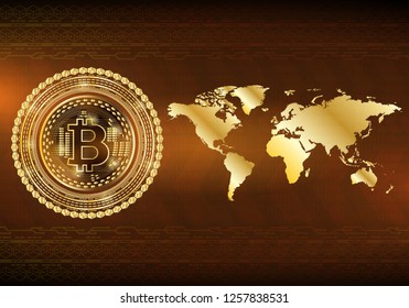 Hi-tech technology concept, abstract background. Illustration use for decorating websites, applications and graphics.