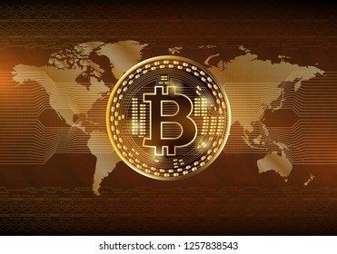 Hi-tech technology concept, abstract background. Illustration use for decorating websites, applications and graphics.