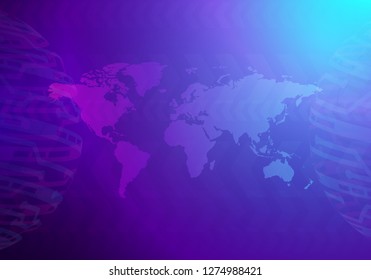 Hi-tech technology concept, abstract background. Illustration use for decorating websites, applications and graphics.