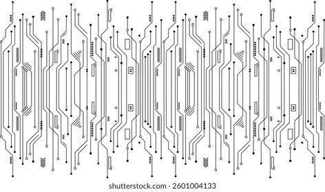 Hi-tech technology concept. Abstract background with technology circuit board texture. 