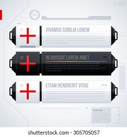 Hi-tech vector graphic template. EPS10