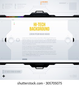 Hi-tech vector graphic template. EPS10