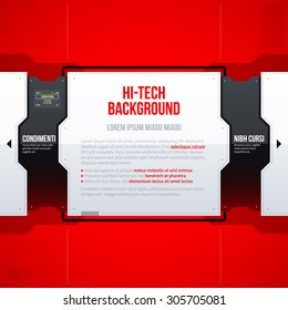 Hi-tech vector graphic template. EPS10
