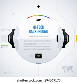 Hi-tech vector template. EPS10