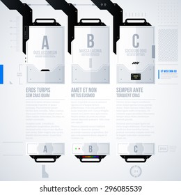 Hi-tech vector template. EPS10