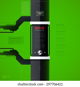 Hi-tech vector template. EPS10