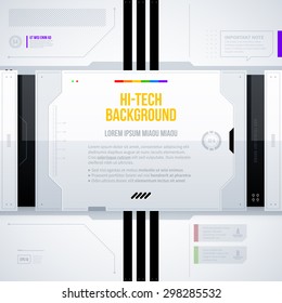 Hi-tech vector template. EPS10
