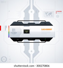 Hi-tech vector template. EPS10