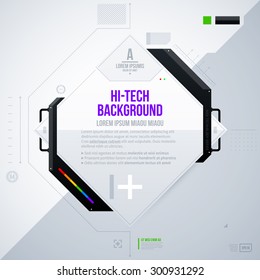 Hi-tech vector template. EPS10