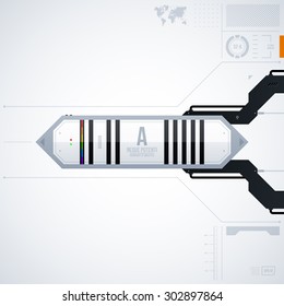 Hi-tech vector template. EPS10
