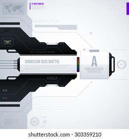 Hi-tech vector template. EPS10
