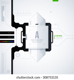 Hi-tech vector template. EPS10