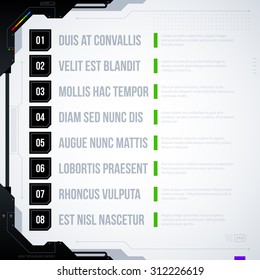 Hi-tech vector template. EPS10
