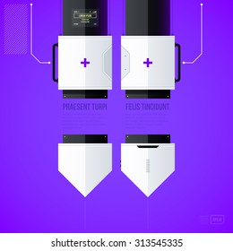 Hi-tech vector template. EPS10