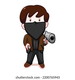 personaje hitman con abrigo gris 
