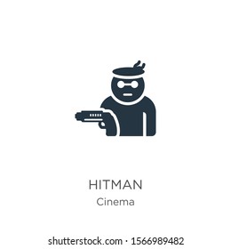 Hitman icon vector. Trendy flat hitman icon from cinema collection isolated on white background. Vector illustration can be used for web and mobile graphic design, logo, eps10