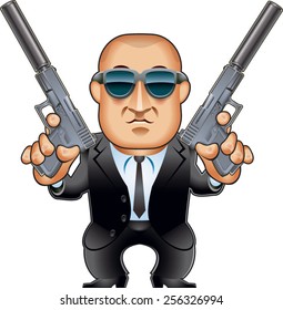 hitman with silenced pistols