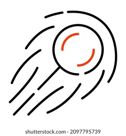 Icono de bola en diseño único

