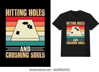 Acertar buracos e esmagamento Almas T shirt Design