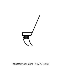 hitting stick puck icon. Element of hockey icon for mobile concept and web apps. Thin line hitting stick puck icon can be used for web and mobile