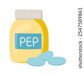 HIV medicine Pre Exposure Prophylaxis, PrEP and Post Exposure Prophylaxis, PrEP drug