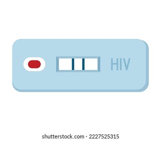 hiv test design over white