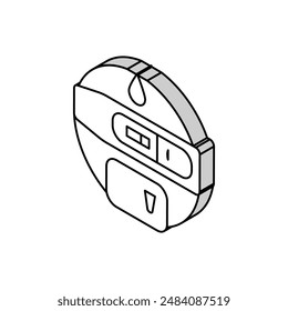 hiv test exam isometric icon vector. hiv test exam sign. isolated symbol illustration