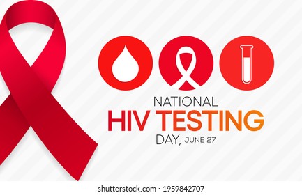 Hiv Testing Day Observed Every Year Stock Vector (Royalty Free ...