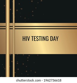 HIV Testing day is observed every year on June 27th. Vector illustration.