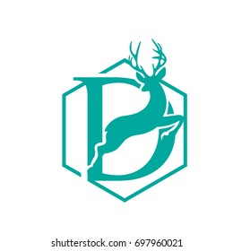 Hive Aqua Jump Deer Letter D Logo