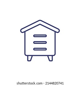 Hive Or Bee House Line Icon