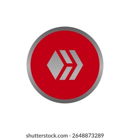 Logotipo do ícone de desenho plano da moeda HIVE