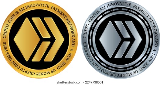 hive coin vector illustrations. 3d drawing