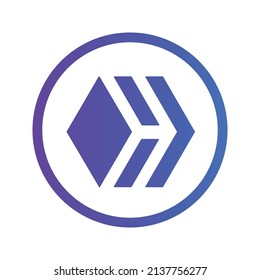Hive Cryptocurrency coin icon. HIVE coin symbol. Cryptocurrency vector icon. Flat Vector illustration - Vector