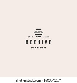 Hive Digital Logo Hipster Vintage Retro Vector Icon Symbol	