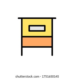 Hive, farm icon. Simple color with outline vector elements of agriculture icons for ui and ux, website or mobile application