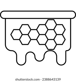 Hive farm, line icons related to farm, farming, gardening, agriculture