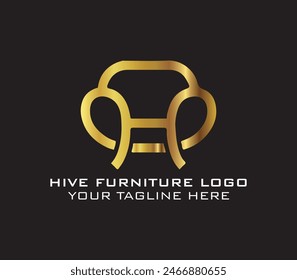 Hive Furniture vector logo design for download