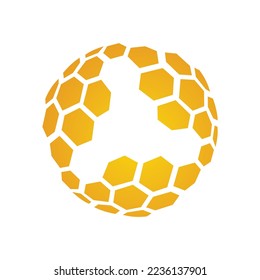 hive hexagon logo icon template