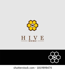 Vector de plantilla de diseño de logotipo Hive Home