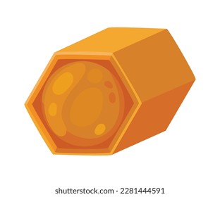 icono de miel de colmena fondo blanco aislado