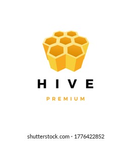 Hive Honey Logo Vector Icon Illustration