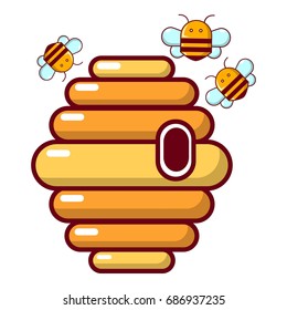 Hive icon. Cartoon illustration of hive vector icon for web design