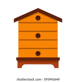 Hive icon in flat style isolated on white background vector illustration
