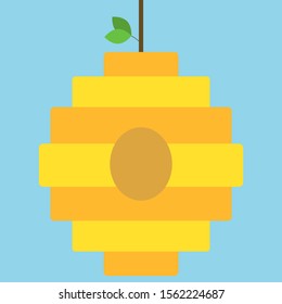 Hive, illustration, vector on white background.