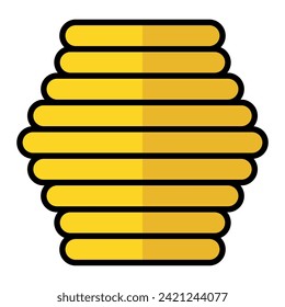 Bienen natürliche Ikone, Bienen Web-flache Lebensraumzeichen, grafische Vektorgrafik .