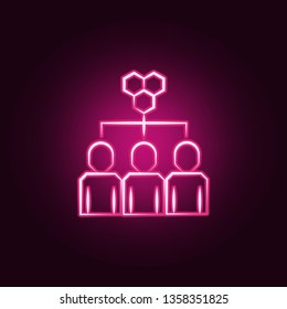 hive neon icon. Elements of Mad science set. Simple icon for websites, web design, mobile app, info graphics